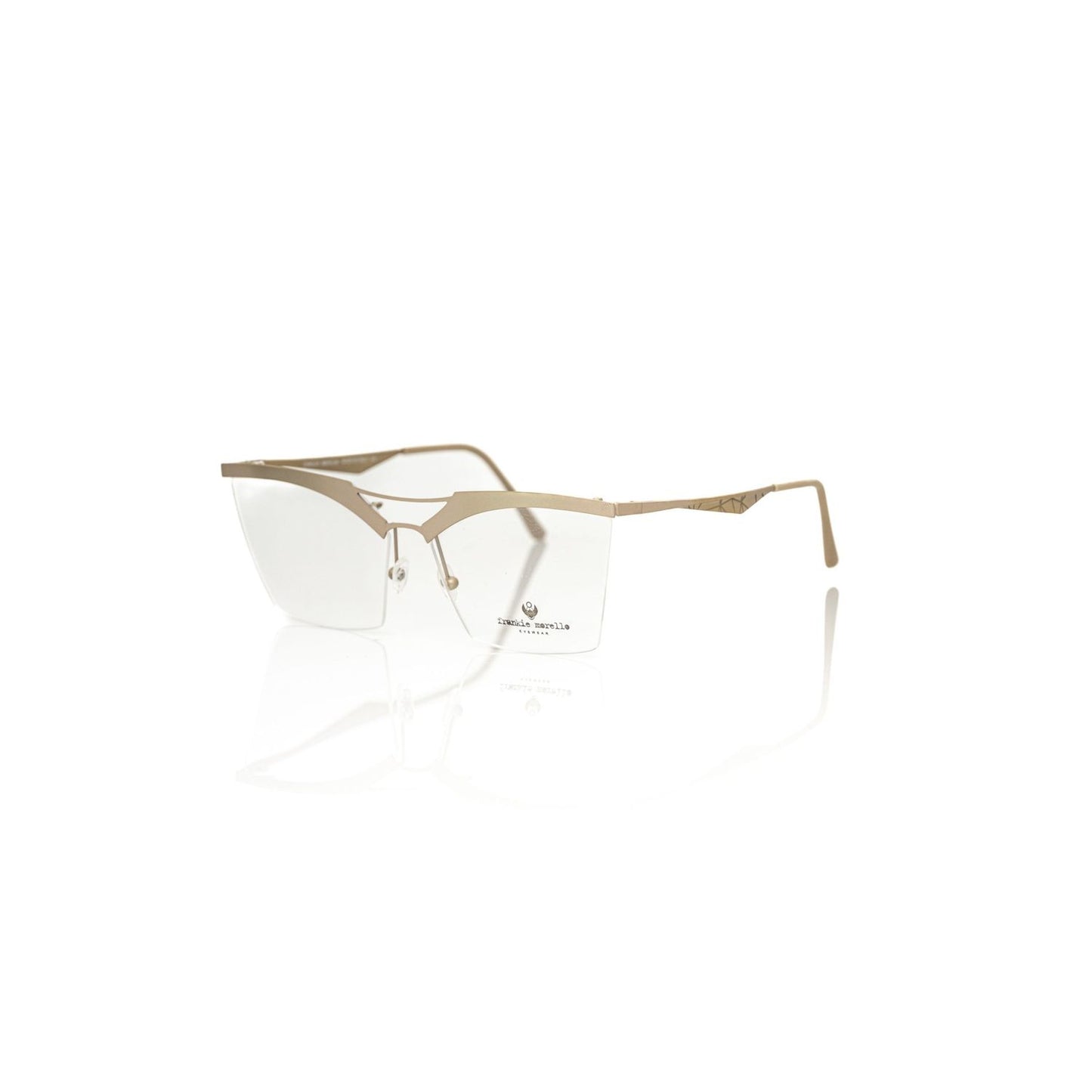 Frankie Morello Brown Metallic Women's Eyeglass Frame