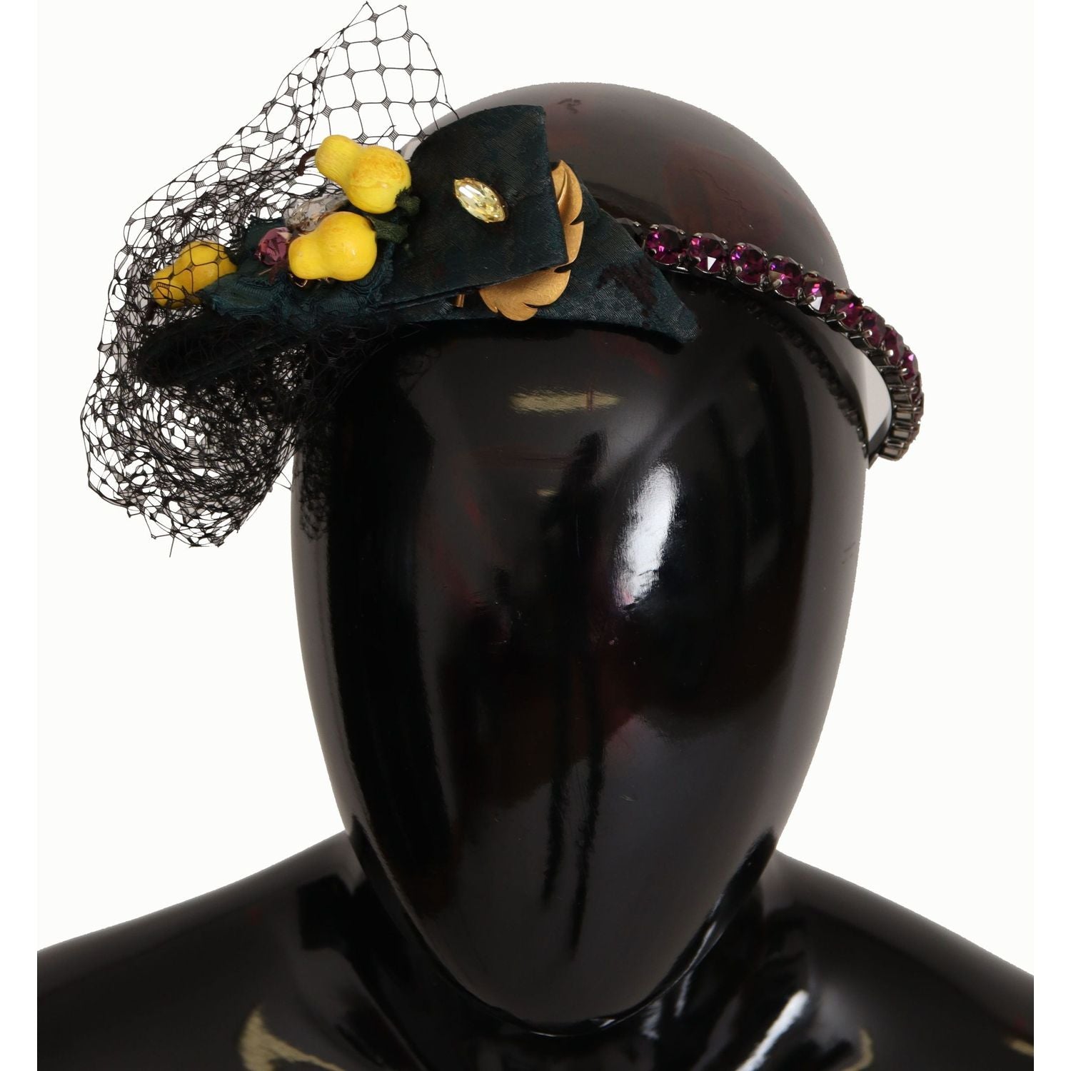 Dolce & Gabbana Purple Crystal Diadem Headband Lemons Sicily Tiara