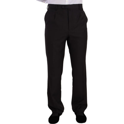 Domenico Tagliente Dark Gray Single Breasted Formal Suit