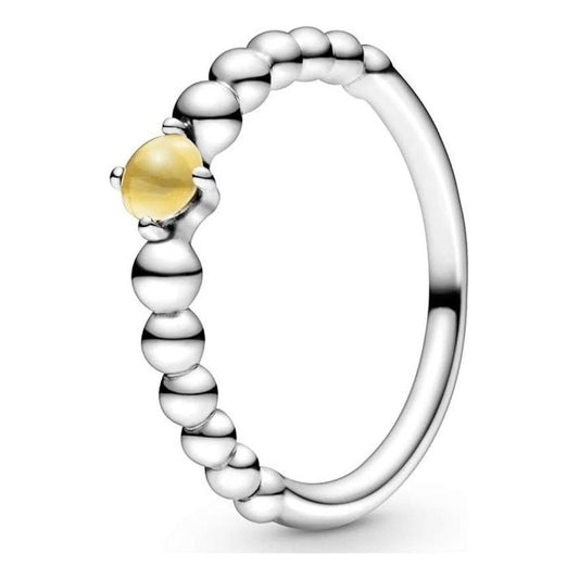PANDORA JEWELS Mod. YELLOW STONE - RING - Size 54 Ring