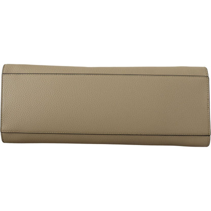 Karl Lagerfeld Enchanting Sage Green Leather Tote