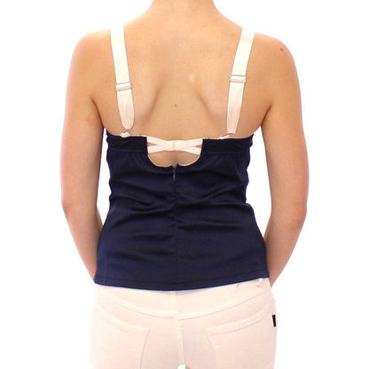 Dolce & Gabbana Blue Sailor Motive Tank Top