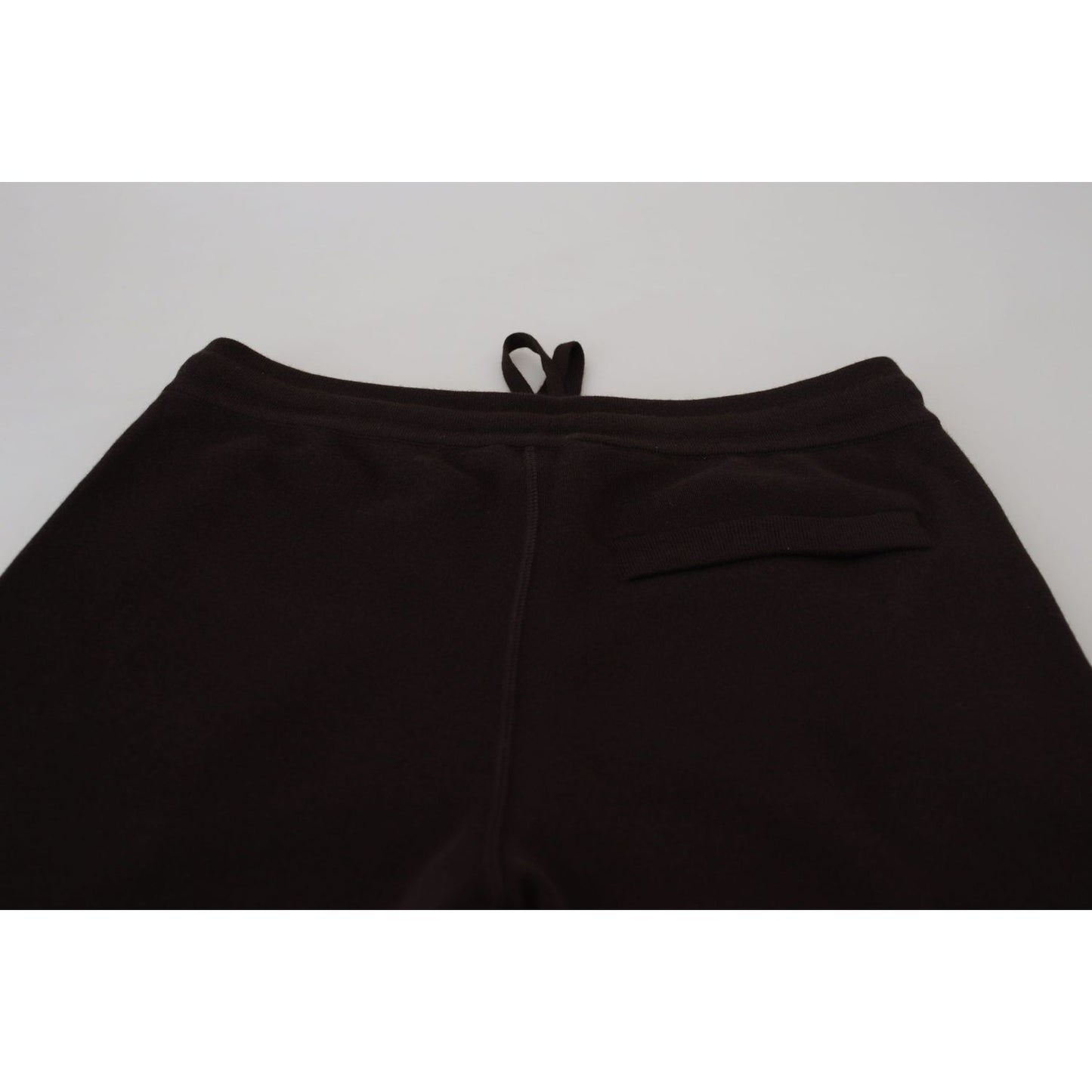 Dolce & Gabbana Brown Cashmere Trousers Bottoms Drawstring Pants