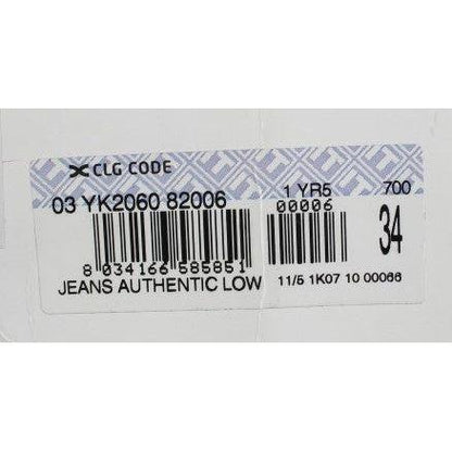 Acht Blue Wash Straight Fit Low Waist Jeans