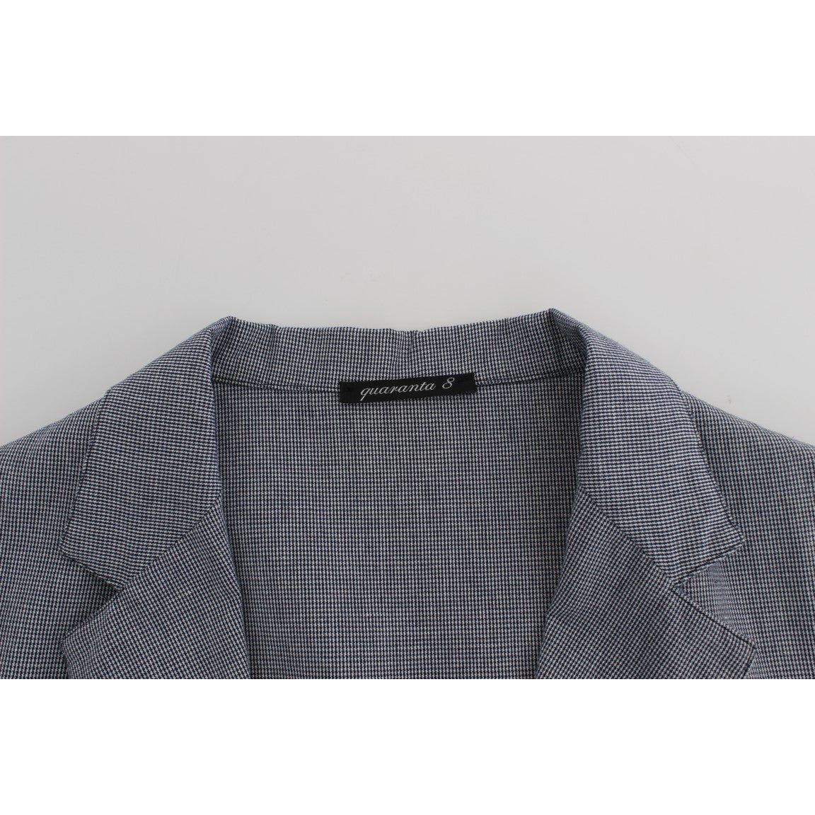 Master Coat Blue Double Breasted Regular Fit Blazer SIG31073-1