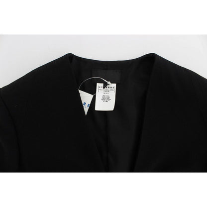 Exte Black Blue Two Piece Suit Skirt & Blazer Skirt Suit