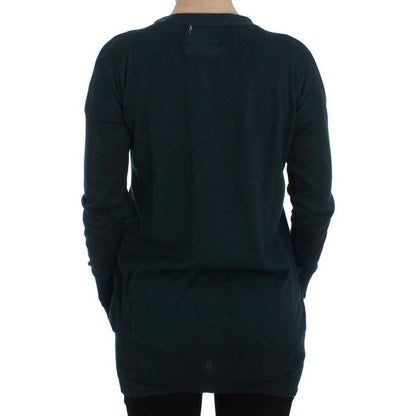 PINK MEMORIES Green Button Down Cardigan Sweater