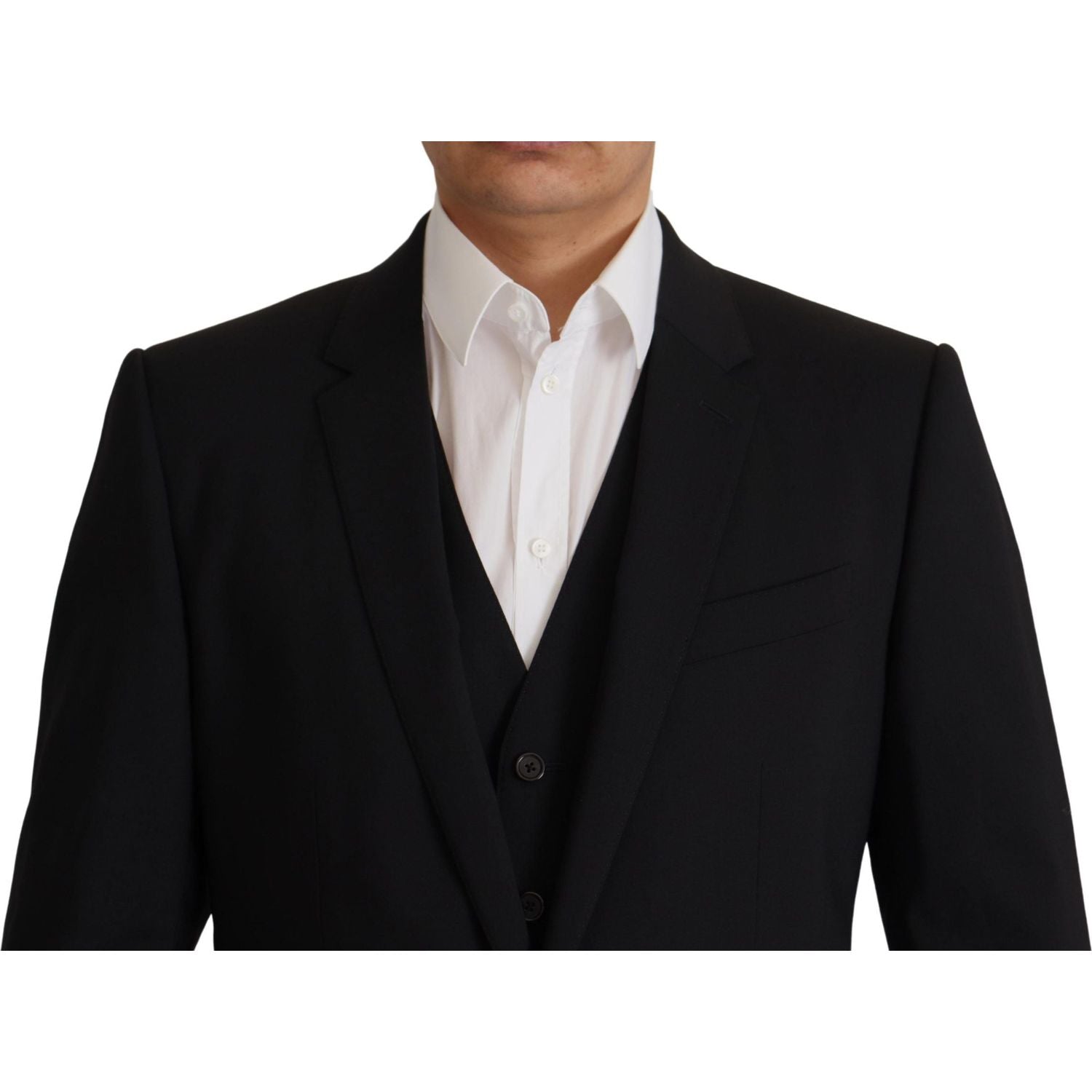 Dolce & Gabbana Black Jacket Vest 2 Piece MARTINI Blazer