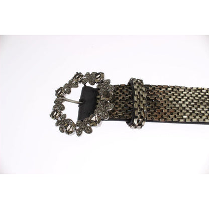 Dolce & Gabbana Crystal Buckle Sequined Waist Belt Belt