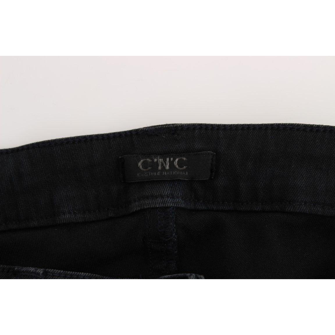 Costume National Black Cotton Slim Fit Denim Jeans