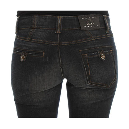 Ermanno Scervino Blue Wash Cotton Slim Fit Jeans