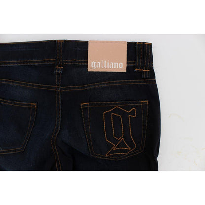 John Galliano Blue Wash Cotton Slim Fit Jeans