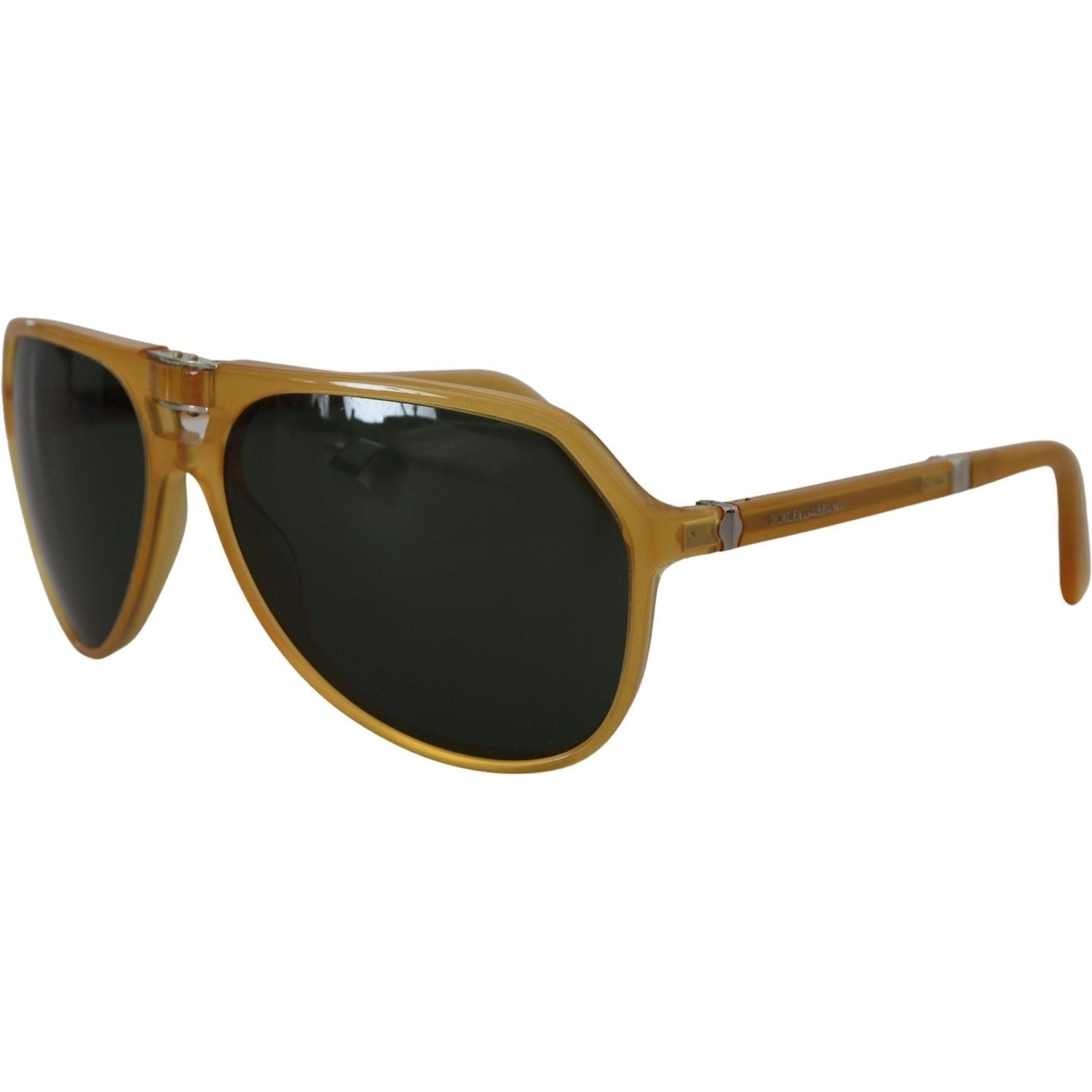 Dolce & Gabbana Yellow Acetate Black Lens Aviator DG4196 Sunglasses
