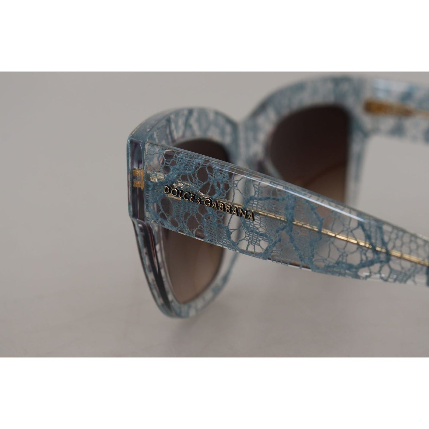 Dolce & Gabbana Blue Lace Acetate Crystal Butterfly DG4231 Sunglasses