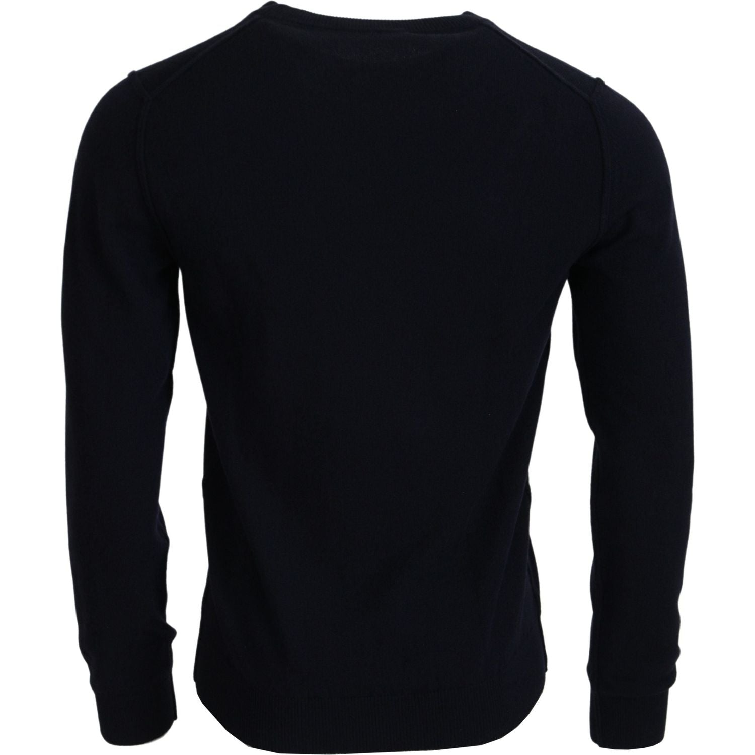 Dolce & Gabbana Blue Cashmere iit Print Pullover Sweater