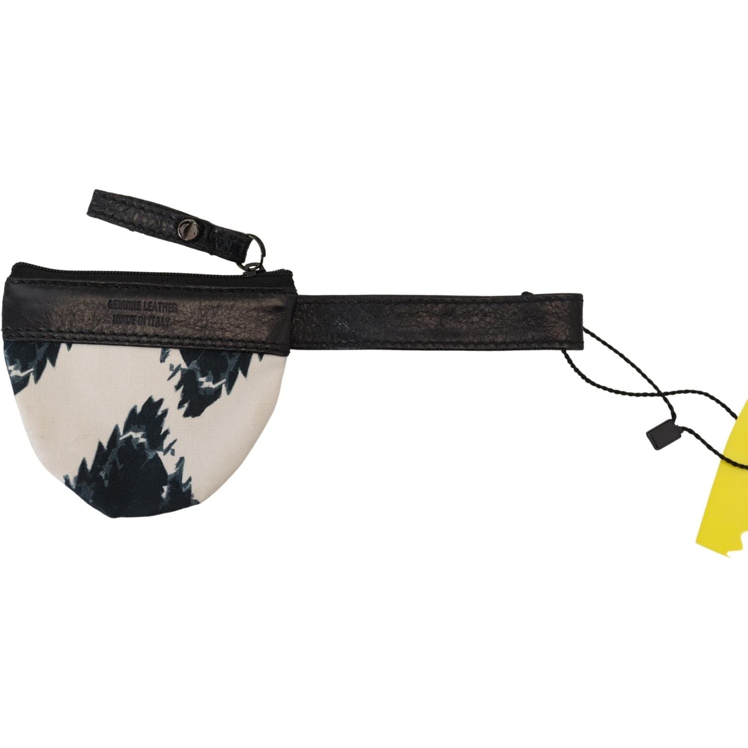 Costume National White Genuine Leather Coin Purse Strap Wallet