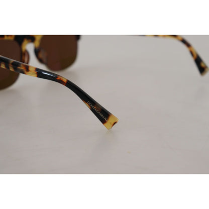Dolce & Gabbana Brown Gold Acetate Havana DG430A Sunglasses