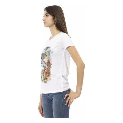 Trussardi Action White Cotton Women T-Shirt