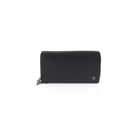 Automobili Lamborghini Black Calfskin Men Wallet