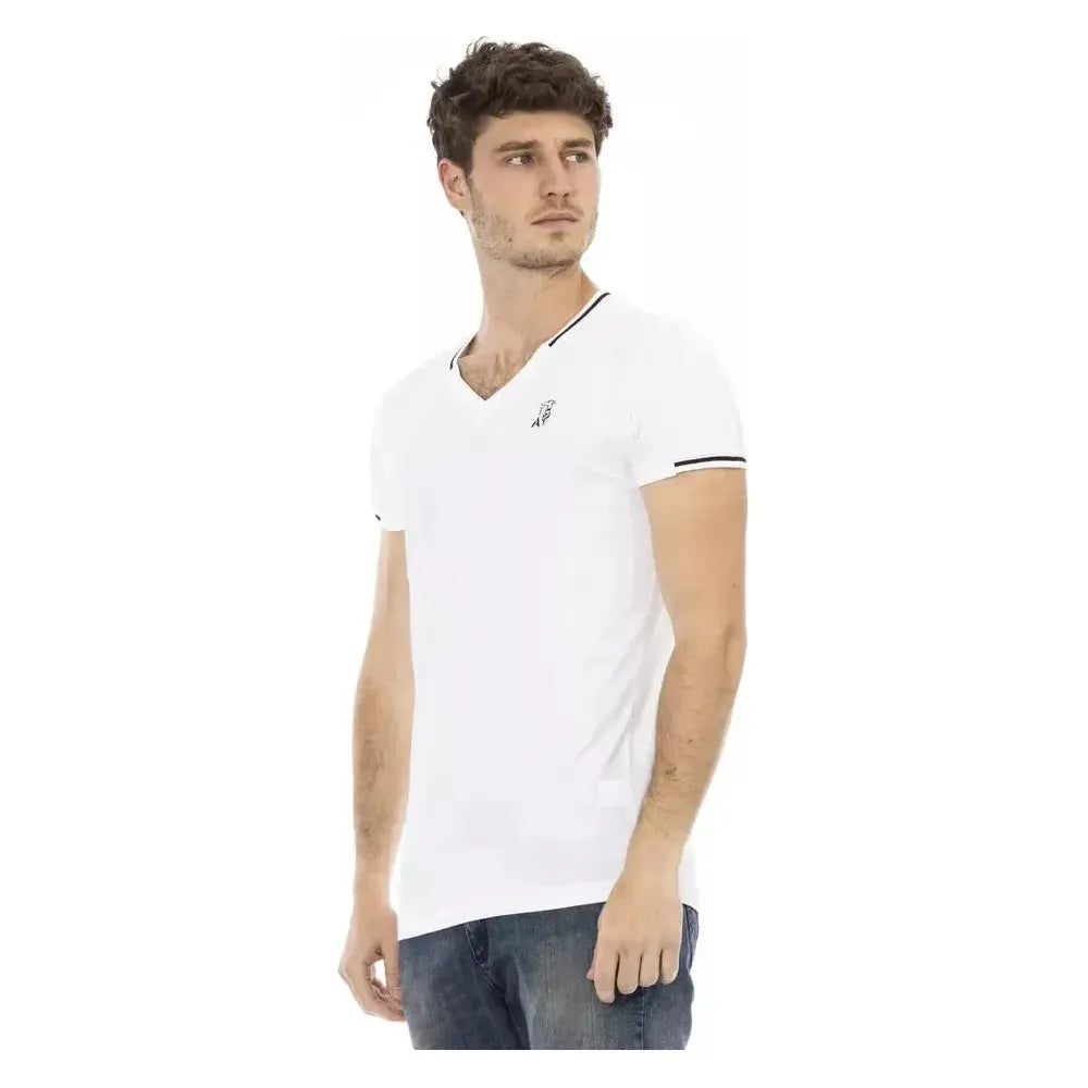 Trussardi Action White Cotton Men T-Shirt