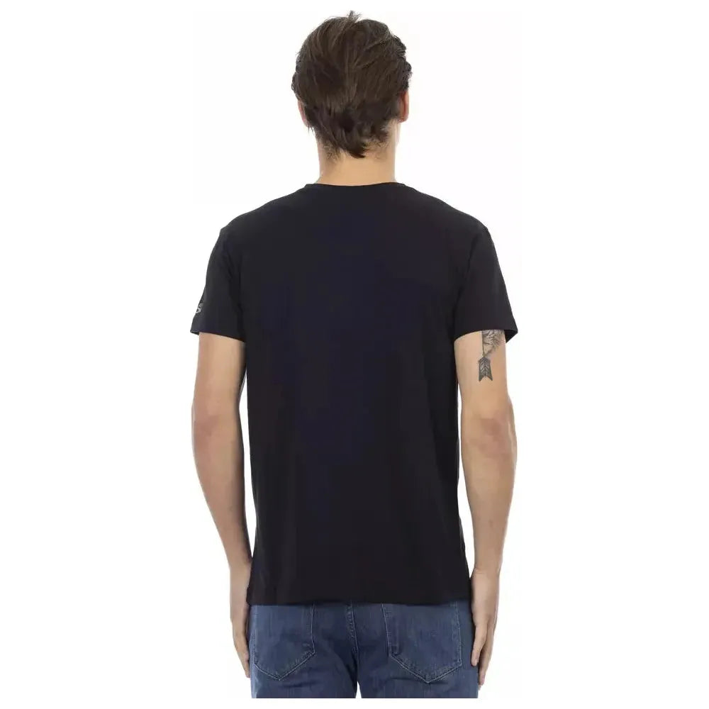 Trussardi Action Black Cotton Men T-Shirt