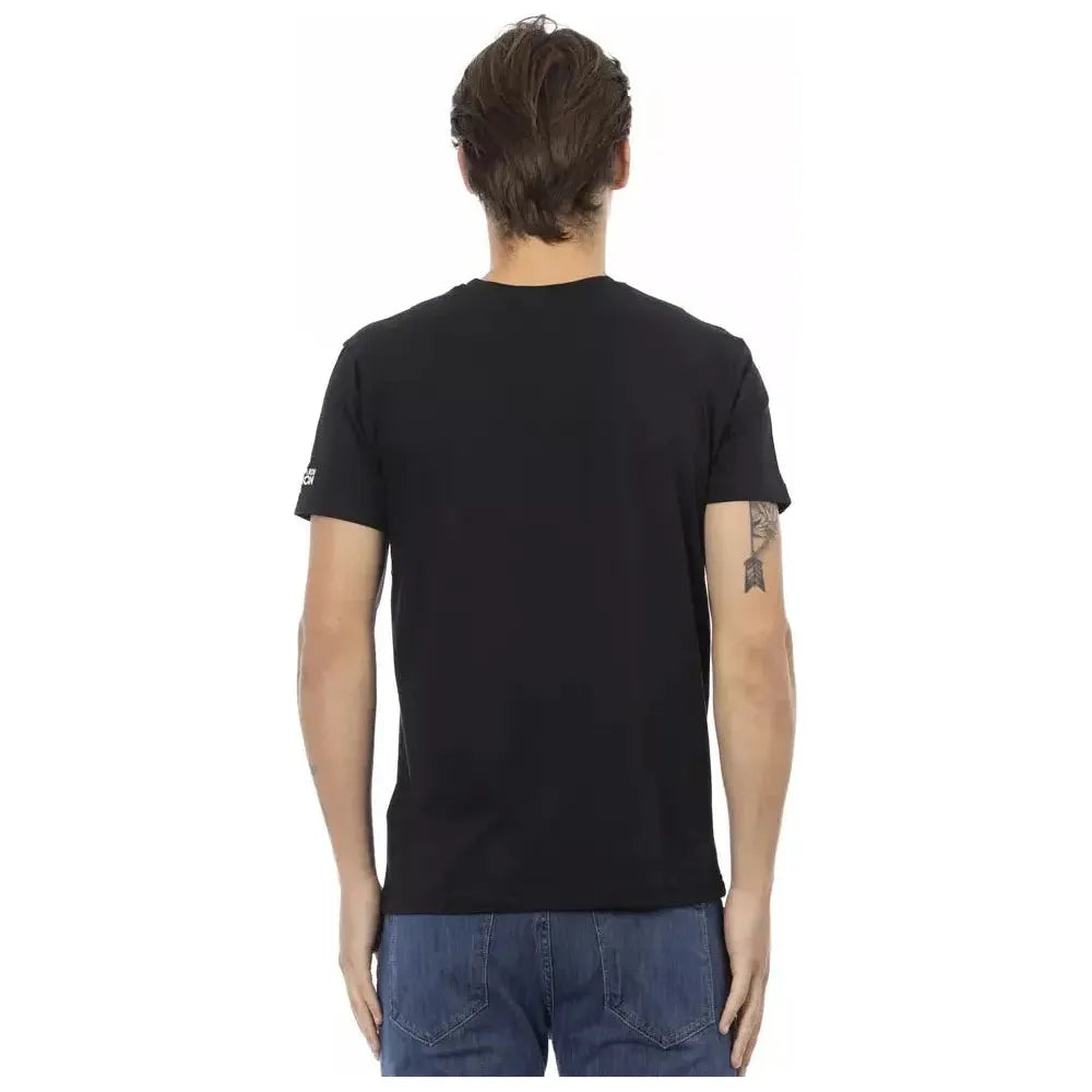 Trussardi Action Black Cotton Men T-Shirt