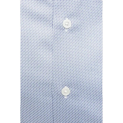 Robert Friedman Light Blue Cotton Men Shirt