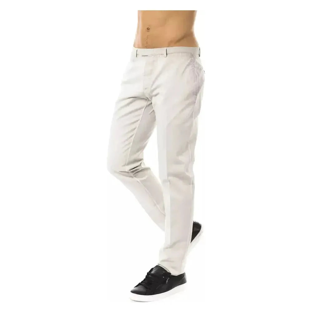 Uominitaliani Gray Cotton Men Pants