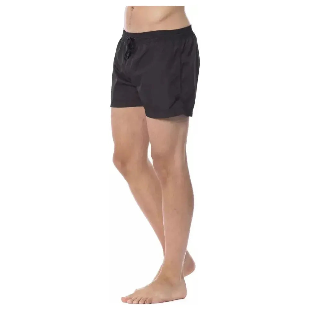 Roberto Cavalli Sport Black Polyester Men's Swimshorts