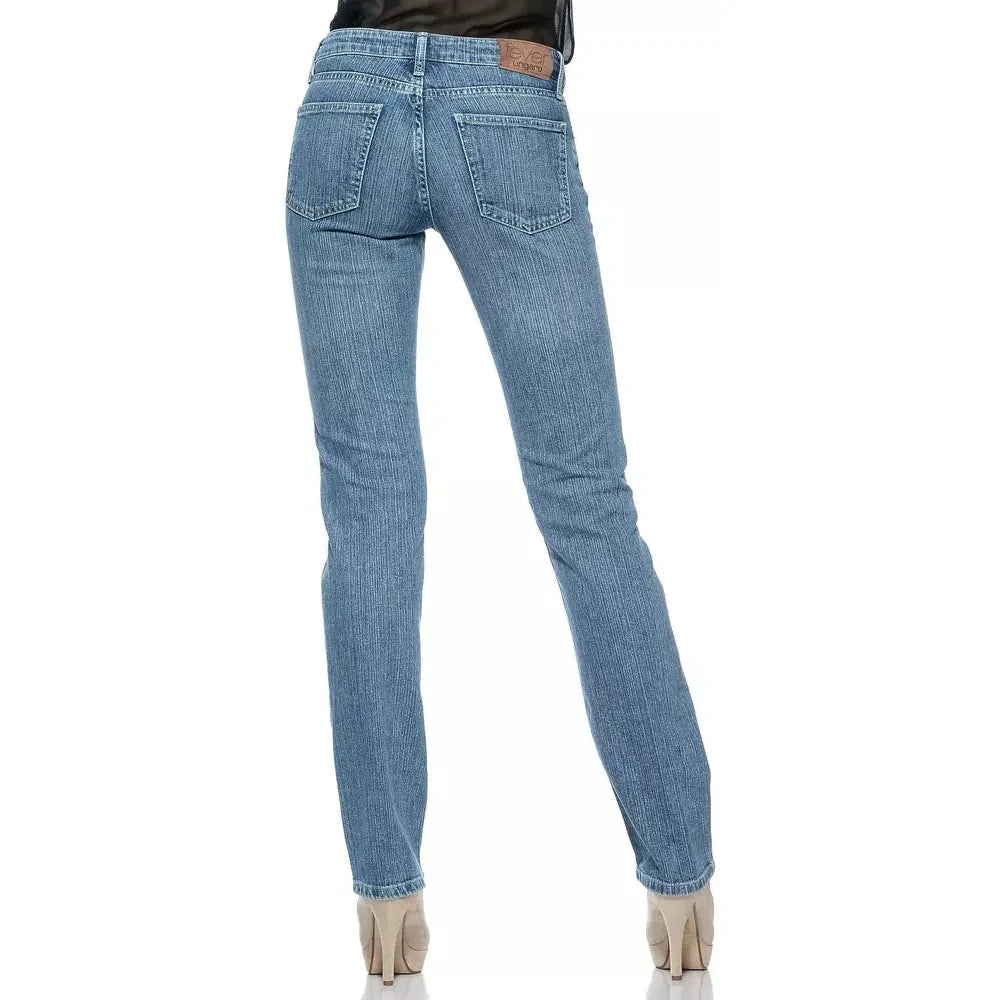 Ungaro Fever Light Blue Cotton Women Jean