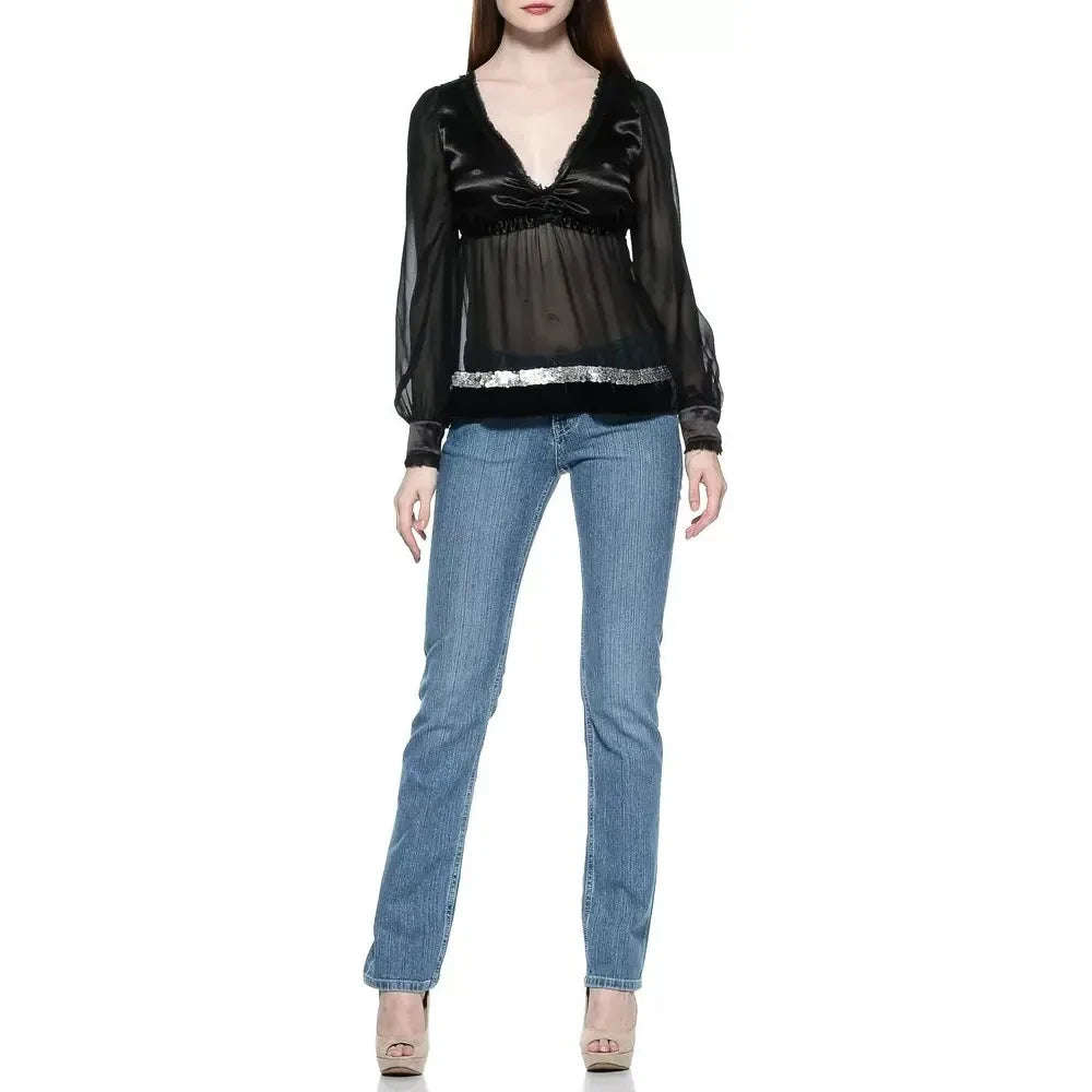 Ungaro Fever Light Blue Cotton Women Jean