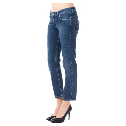 Ungaro Fever Light Blue Cotton Women Jeans