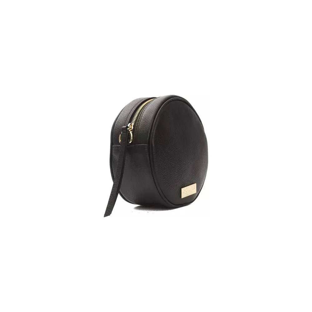 Pompei Donatella Black Leather Women Crossbody Bag