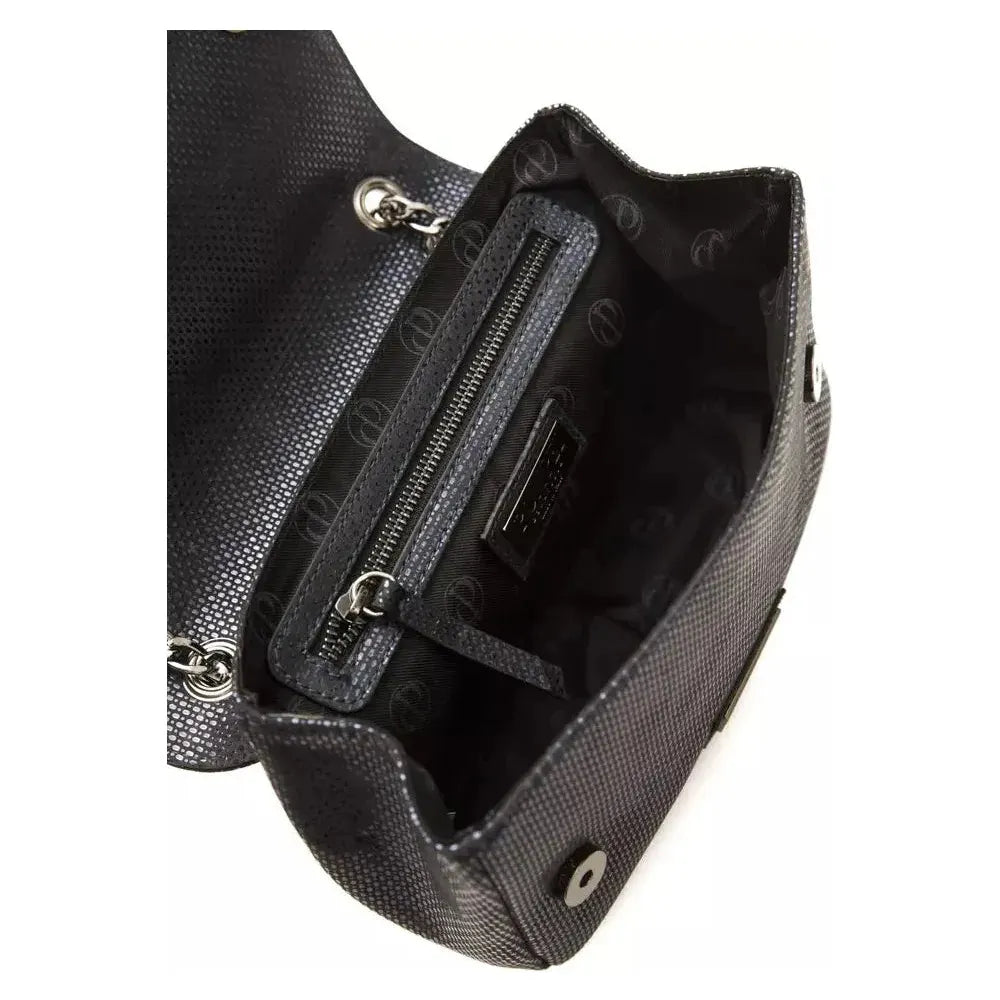 Pompei Donatella Blue Leather Women Crossbody Crossbody Bag