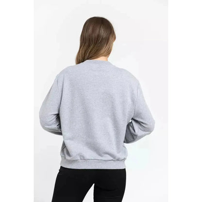 Trussardi Gray Cotton Women Sweatshirt