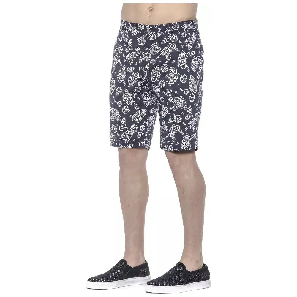 PT Torino Blue Cotton Men Bermuda Shorts Shorts