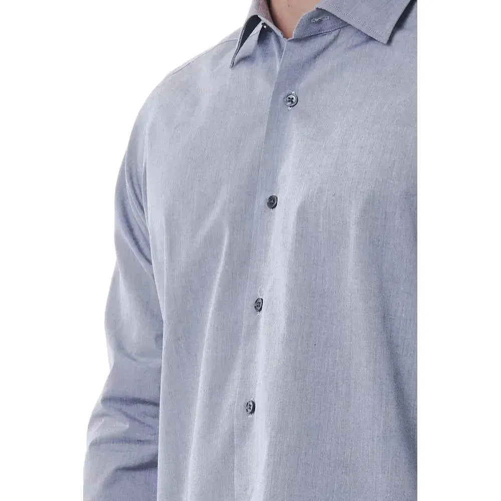 Bagutta Gray Cotton Men Shirt