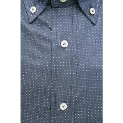 Robert Friedman Blue Cotton Men Shirt