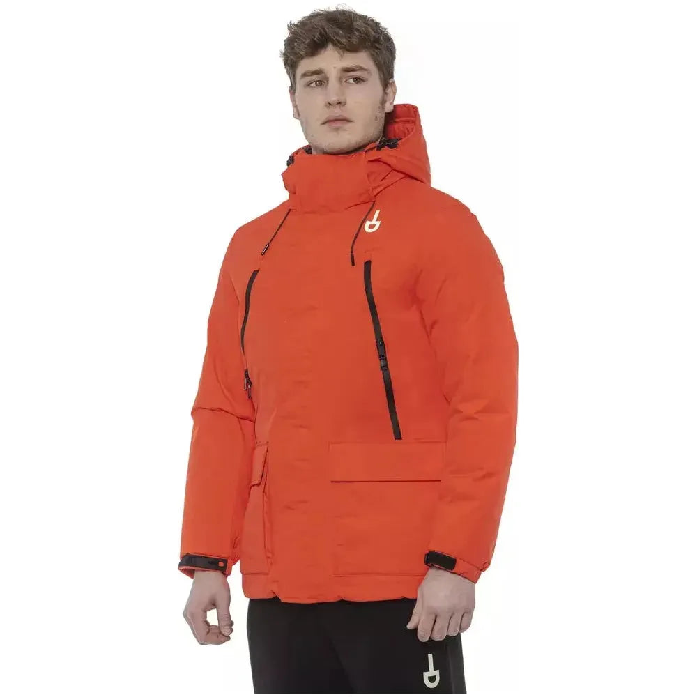 Tond Red Polyester Men's Jacket MAN COATS & JACKETS