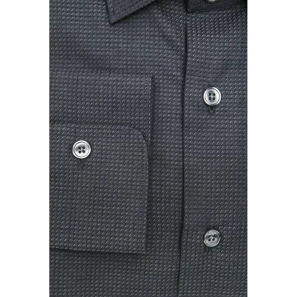 Robert Friedman Black Cotton Shirt
