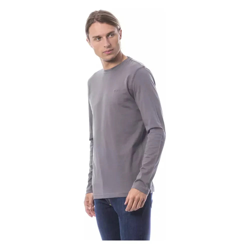 Verri Gray Cotton Men T-Shirt