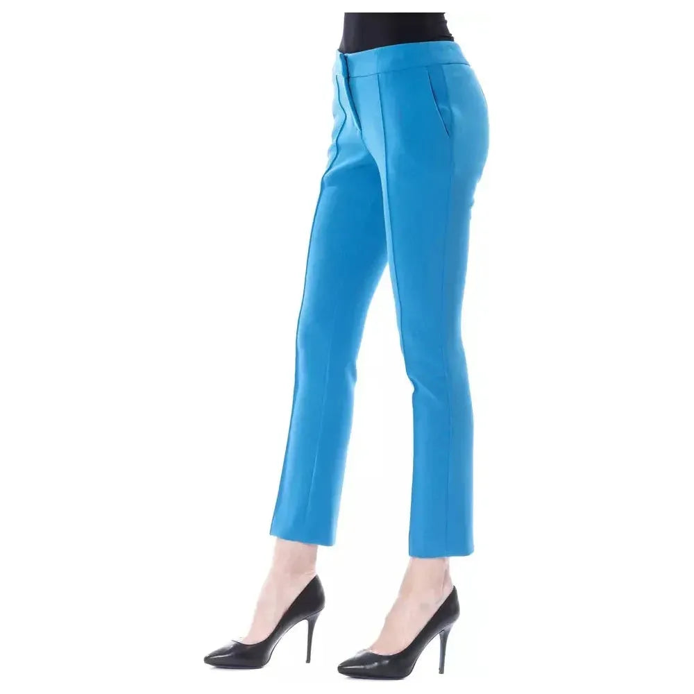 BYBLOS Light Blue Polyester Women Pants Jeans & Pants