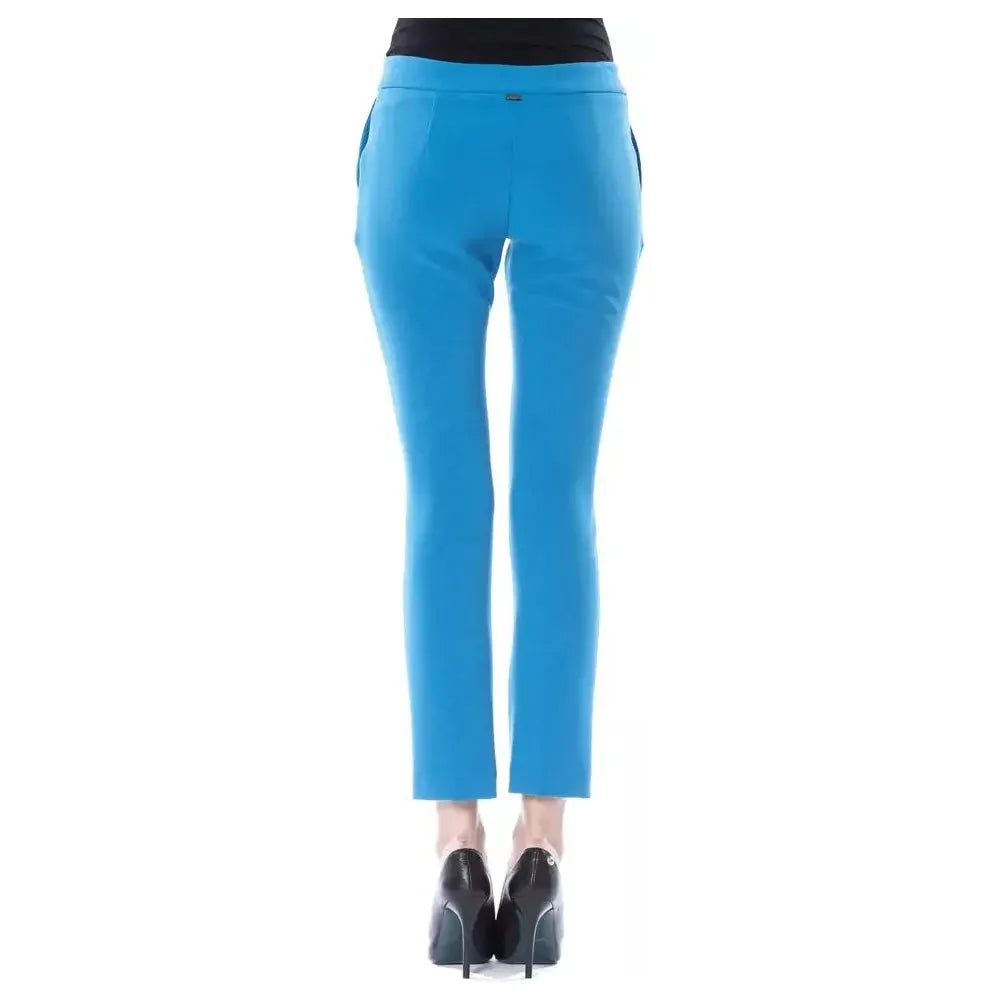 BYBLOS Light Blue Polyester Women Pants Jeans & Pants