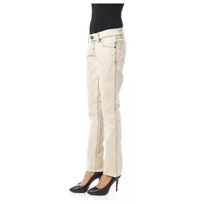 BYBLOS Beige Cotton Women Jean