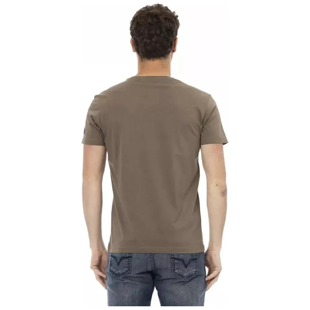 Trussardi Action Brown Cotton Men's T-Shirt