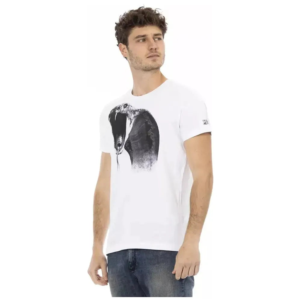 Trussardi Action White Cotton Men's T-Shirt