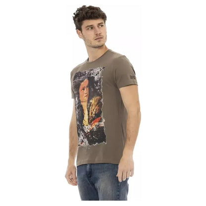 Trussardi Action Brown Cotton Men's T-Shirt
