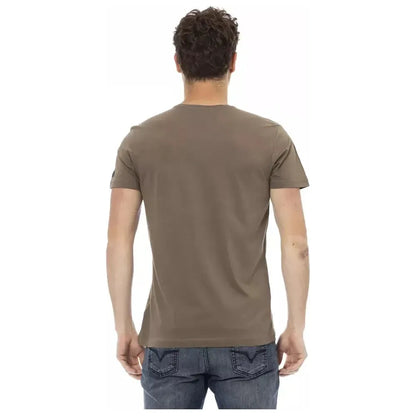 Trussardi Action Brown Cotton Men's T-Shirt