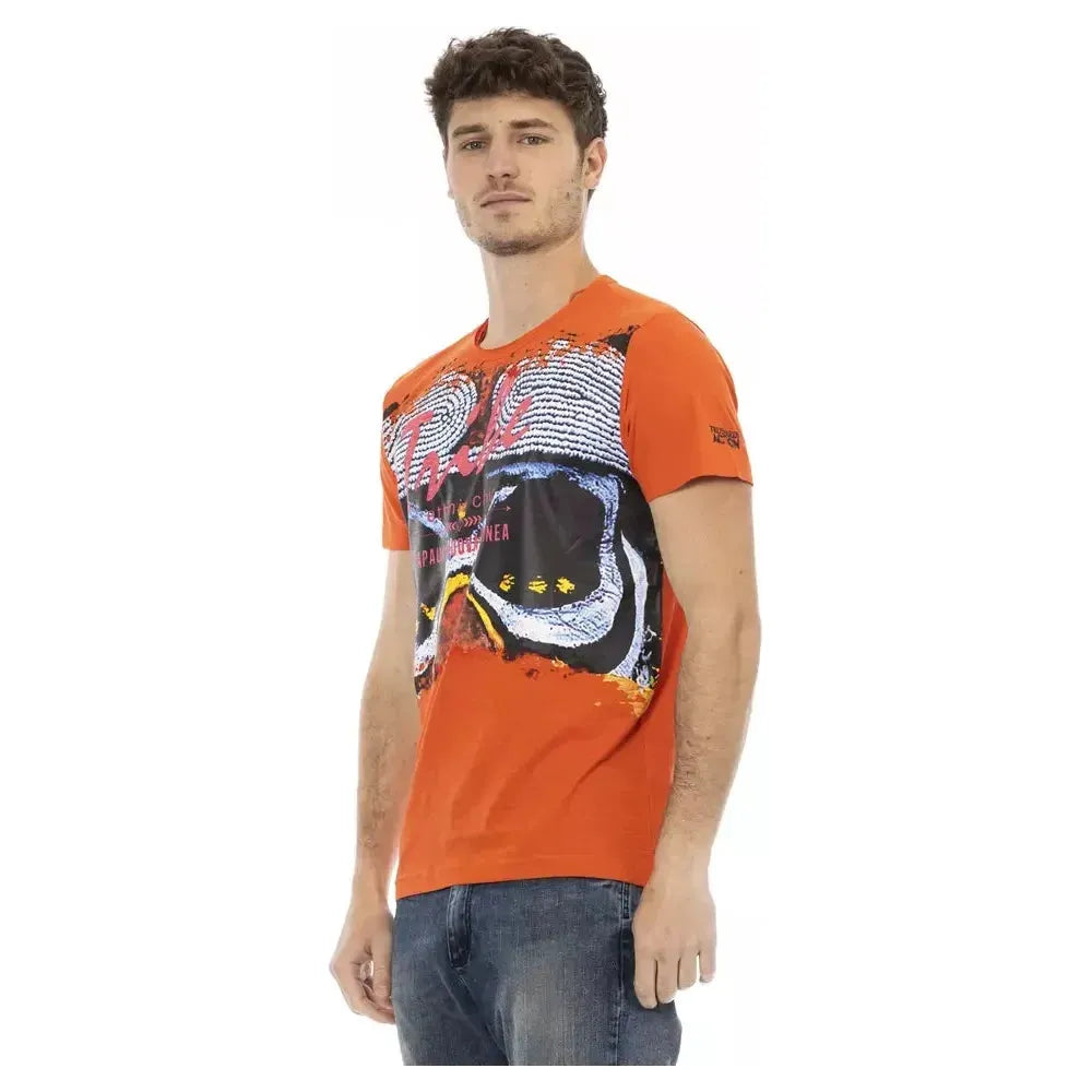 Trussardi Action Orange Cotton Men's T-Shirt