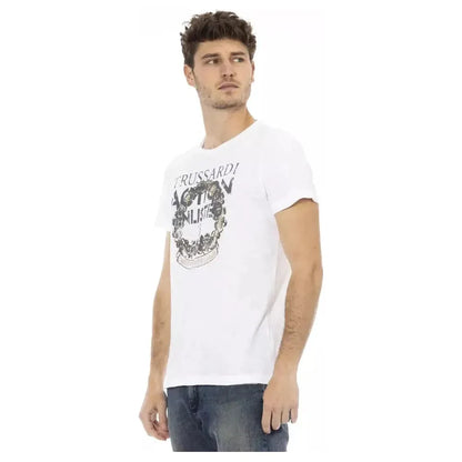 Trussardi Action White Cotton Men's T-Shirt